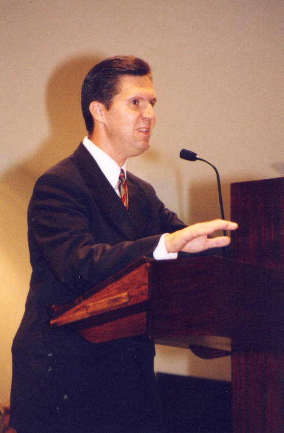 Pastor Tim Fellure preaching